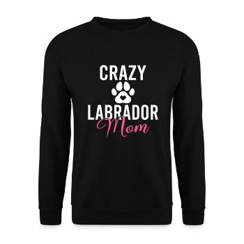Labrador Liebhaber Geschenke - Unisex Pullover - Schwarz - Vorne - Alina (178cm) & Michal (187cm)