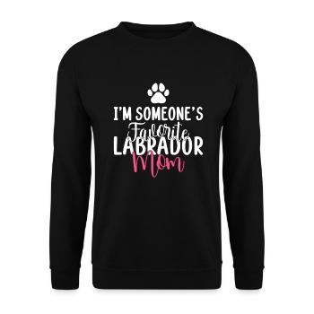 Cadeaux amoureux du Labrador - Sweat-shirt Unisexe - noir - Devant - Alina (178cm) & Michal (187cm)