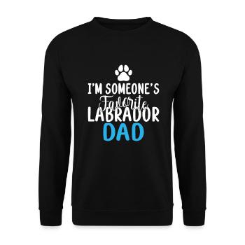 Cadeaux amoureux du Labrador - Sweat-shirt Unisexe - noir - Devant - Alina (178cm) & Michal (187cm)