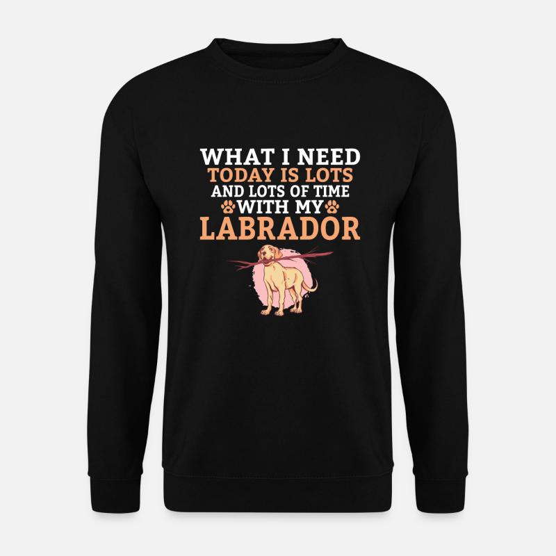 Cadeaux amoureux du Labrador - Sweat-shirt Unisexe - noir