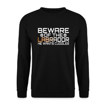 Cadeaux amoureux du Labrador - Sweat-shirt Unisexe - noir - Devant - Alina (178cm) & Michal (187cm)