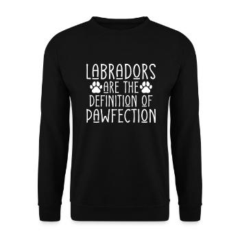 Cadeaux amoureux du Labrador - Sweat-shirt Unisexe - noir - Devant - Alina (178cm) & Michal (187cm)