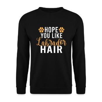Cadeaux amoureux du Labrador - Sweat-shirt Unisexe - noir - Devant - Alina (178cm) & Michal (187cm)