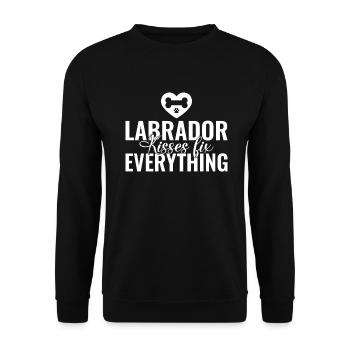 Cadeaux amoureux du Labrador - Sweat-shirt Unisexe - noir - Devant - Alina (178cm) & Michal (187cm)
