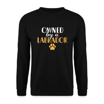 Cadeaux amoureux du Labrador - Sweat-shirt Unisexe - noir - Devant - Alina (178cm) & Michal (187cm)