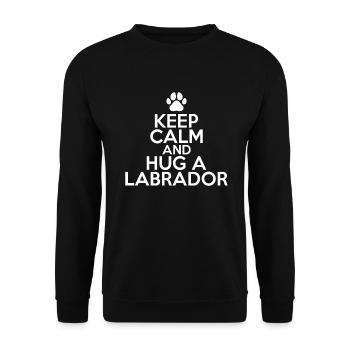 Cadeaux amoureux du Labrador - Sweat-shirt Unisexe - noir - Devant - Alina (178cm) & Michal (187cm)