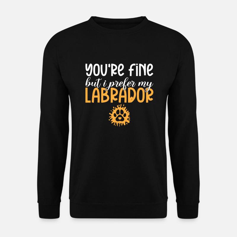 Labrador Liebhaber Geschenke - Unisex Pullover - Schwarz