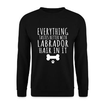 Cadeaux amoureux du Labrador - Sweat-shirt Unisexe - noir - Devant - Alina (178cm) & Michal (187cm)