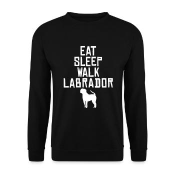 Cadeaux amoureux du Labrador - Sweat-shirt Unisexe - noir - Devant - Alina (178cm) & Michal (187cm)