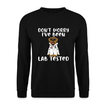 Cadeaux amoureux du Labrador - Sweat-shirt Unisexe - noir - Devant - Alina (178cm) & Michal (187cm)
