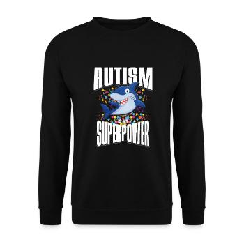 Cadeau autisme autisme - Sweat-shirt Unisexe - noir - Devant - Alina (178cm) & Michal (187cm)