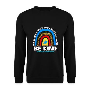 Cadeau autisme autisme - Sweat-shirt Unisexe - noir - Devant - Alina (178cm) & Michal (187cm)