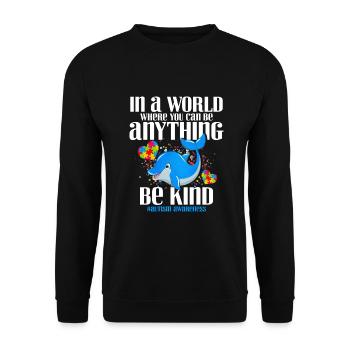 Cadeau autisme autisme - Sweat-shirt Unisexe - noir - Devant - Alina (178cm) & Michal (187cm)