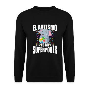 Cadeau autisme autisme - Sweat-shirt Unisexe - noir - Devant - Alina (178cm) & Michal (187cm)