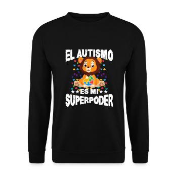 Cadeau autisme autisme - Sweat-shirt Unisexe - noir - Devant - Alina (178cm) & Michal (187cm)