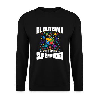 Cadeau autisme autisme - Sweat-shirt Unisexe - noir - Devant - Alina (178cm) & Michal (187cm)