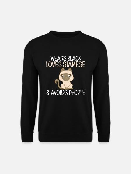 Siamese Cat Gifts - Unisex Sweatshirt - black