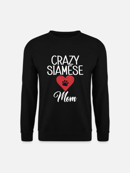 Cadeaux de chat siamois - Sweat-shirt Unisexe - noir