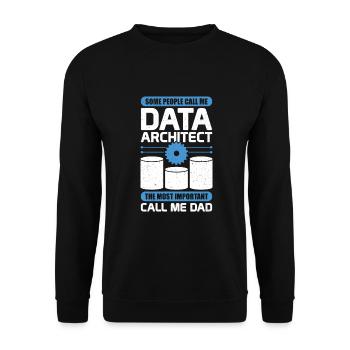 Data Architecture Database Architect Dad Gift - Unisex Pullover - Schwarz - Vorne - Alina (178cm) & Michal (187cm)