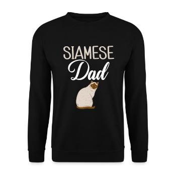 Geschenke zum Suchbegriff: "Siamkatze" - Unisex Pullover - Schwarz - Vorne - Alina (178cm) & Michal (187cm)