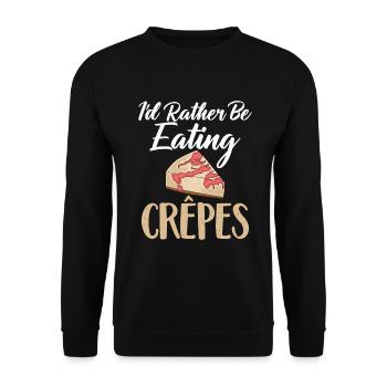Siamesische Katze Geschenke - Unisex Pullover - Schwarz - Vorne - Alina (178cm) & Michal (187cm)