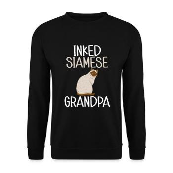 Geschenke zum Suchbegriff: "Siamkatze" - Unisex Pullover - Schwarz - Vorne - Alina (178cm) & Michal (187cm)