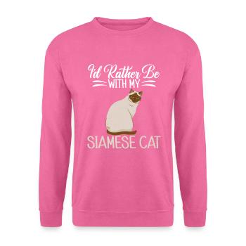 Siamesische Katze Geschenke - Unisex Pullover - Pink - Vorne