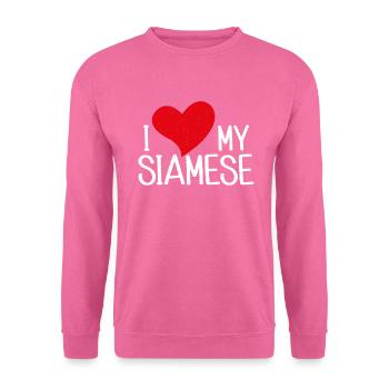 Siamesische Katze Geschenke - Unisex Pullover - Pink - Vorne