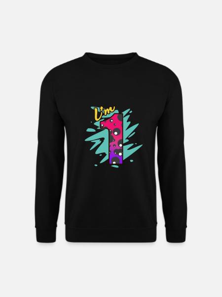 1st birthday - Unisex Sweatshirt - black