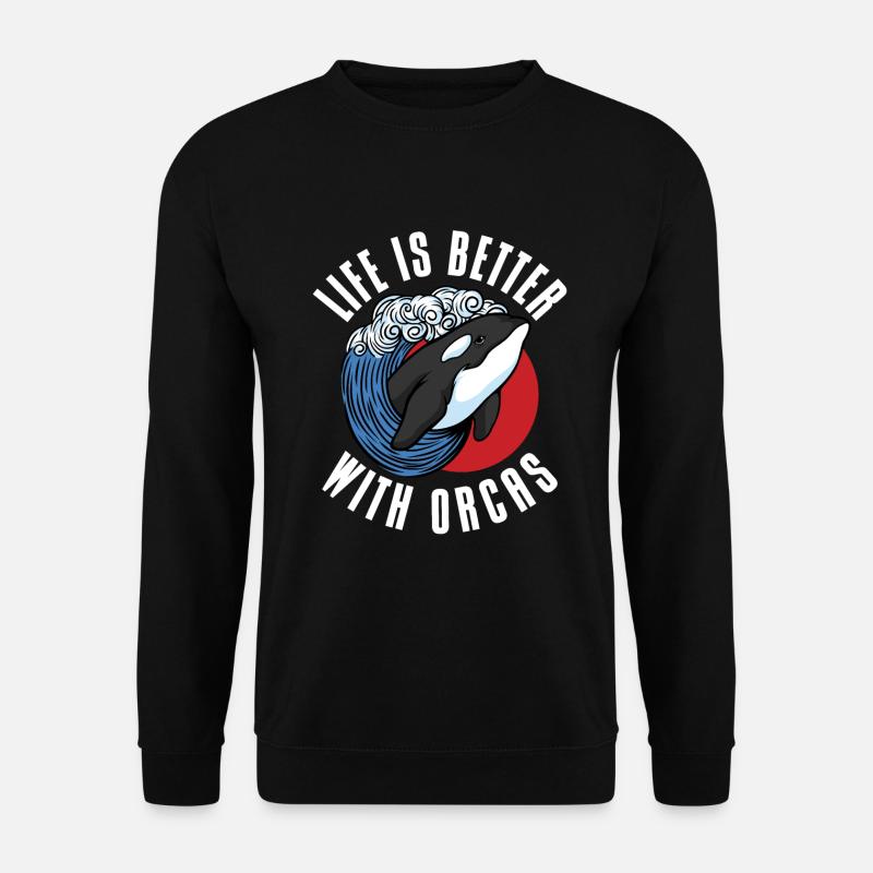 Orca Whale Gifts - Unisex Sweatshirt - black