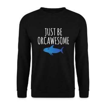 Cadeaux de baleines orques - Sweat-shirt Unisexe - noir - Devant - Alina (178cm) & Michal (187cm)