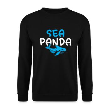 Cadeaux de baleines orques - Sweat-shirt Unisexe - noir - Devant - Alina (178cm) & Michal (187cm)