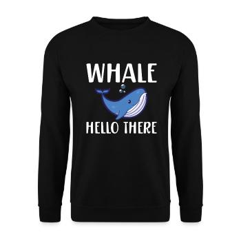 Cadeaux de baleines orques - Sweat-shirt Unisexe - noir - Devant - Alina (178cm) & Michal (187cm)