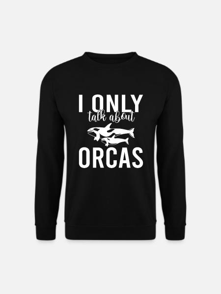 Orca Wal Geschenke - Unisex Pullover - Schwarz