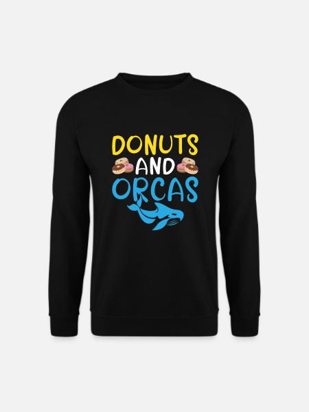 Orca Wal Geschenke - Unisex Pullover - Schwarz