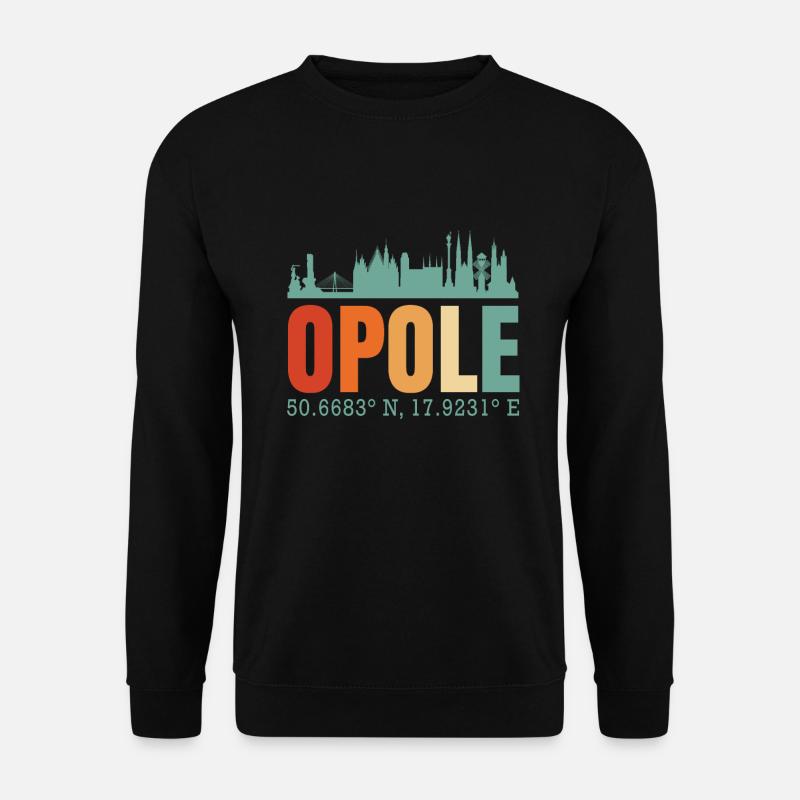 Polen Opole.Skyline - Unisex Pullover - Schwarz
