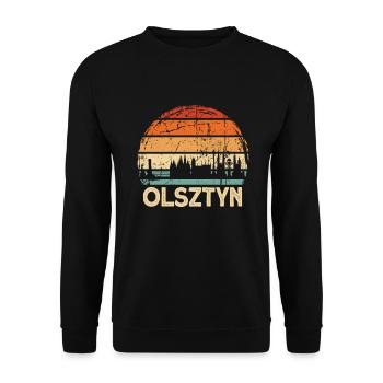 Poland Olsztyn Skyline - Unisex Sweatshirt - black - Front - Alina (178cm) & Michal (187cm)