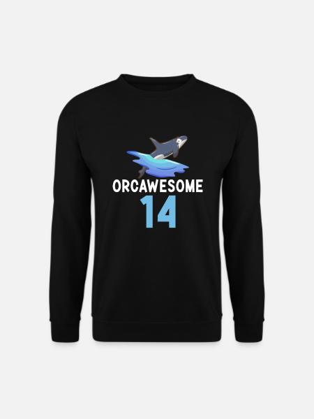 Orca Wal Geschenke - Unisex Pullover - Schwarz