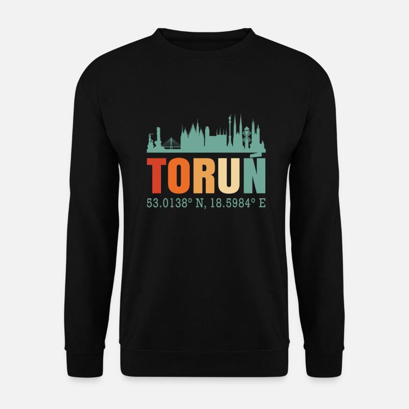 Poland Torun Skyline - Unisex Sweatshirt - black