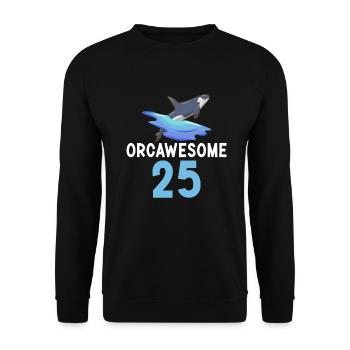 Cadeaux de baleines orques - Sweat-shirt Unisexe - noir - Devant - Alina (178cm) & Michal (187cm)