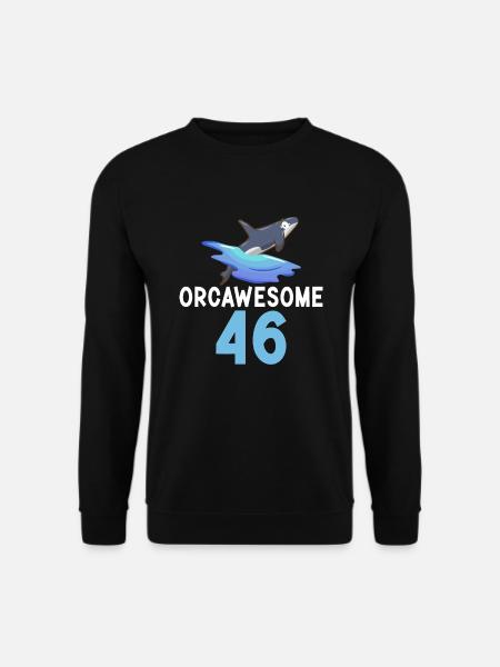 Orca Wal Geschenke - Unisex Pullover - Schwarz