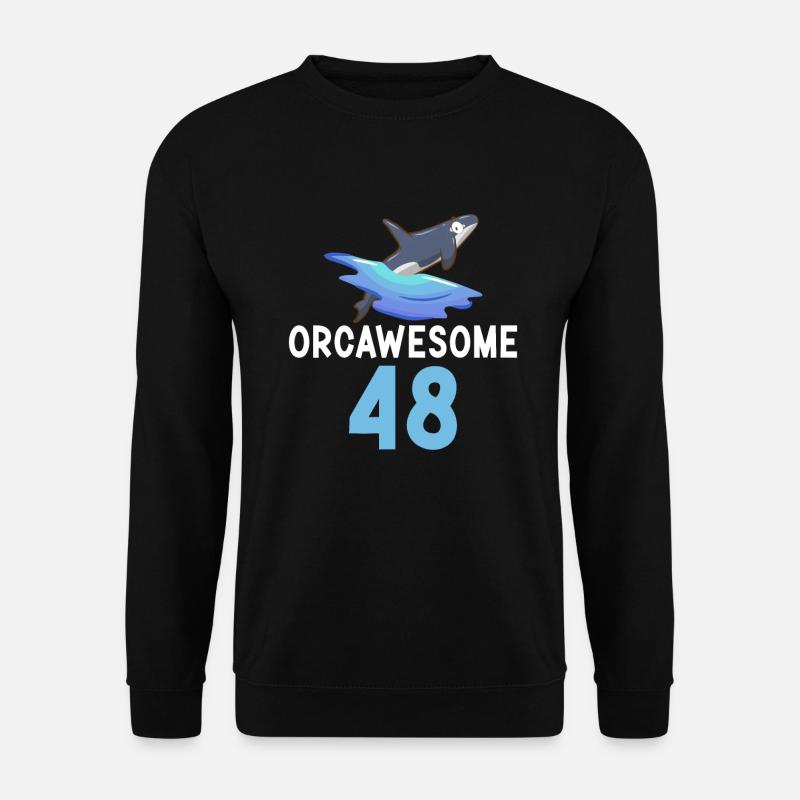 Orca Wal Geschenke - Unisex Pullover - Schwarz
