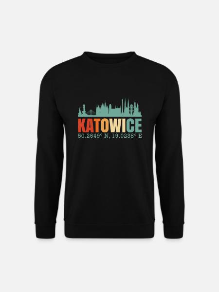 Polen Katowice Skyline - Unisex Pullover - Schwarz