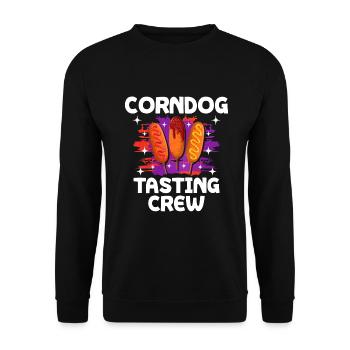 Corn Dog Food Love Cadeau - Sweat-shirt Unisexe - noir - Devant - Alina (178cm) & Michal (187cm)