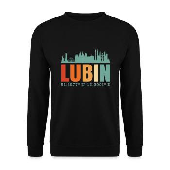 Pologne Lubin.Skyline - Sweat-shirt Unisexe - noir - Devant - Alina (178cm) & Michal (187cm)
