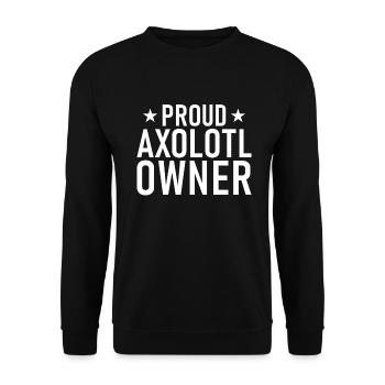 Axolotl Liebhaber Geschenke - Unisex Pullover - Schwarz - Vorne - Alina (178cm) & Michal (187cm)