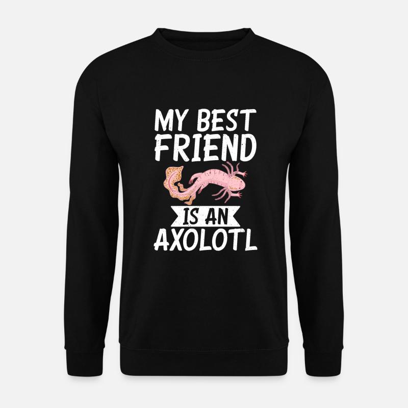 Axolotl Liebhaber Geschenke - Unisex Pullover - Schwarz