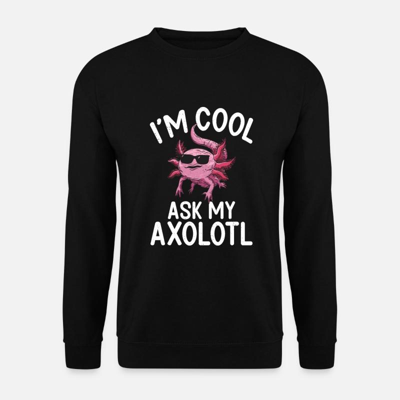 Axolotl Lover Gifts - Unisex Sweatshirt - black