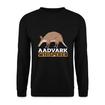 Aardvark - Unisex Sweatshirt - black - Front - Alina (178cm) & Michal (187cm)