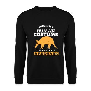 Aardvark - Unisex Sweatshirt - black - Front - Alina (178cm) & Michal (187cm)
